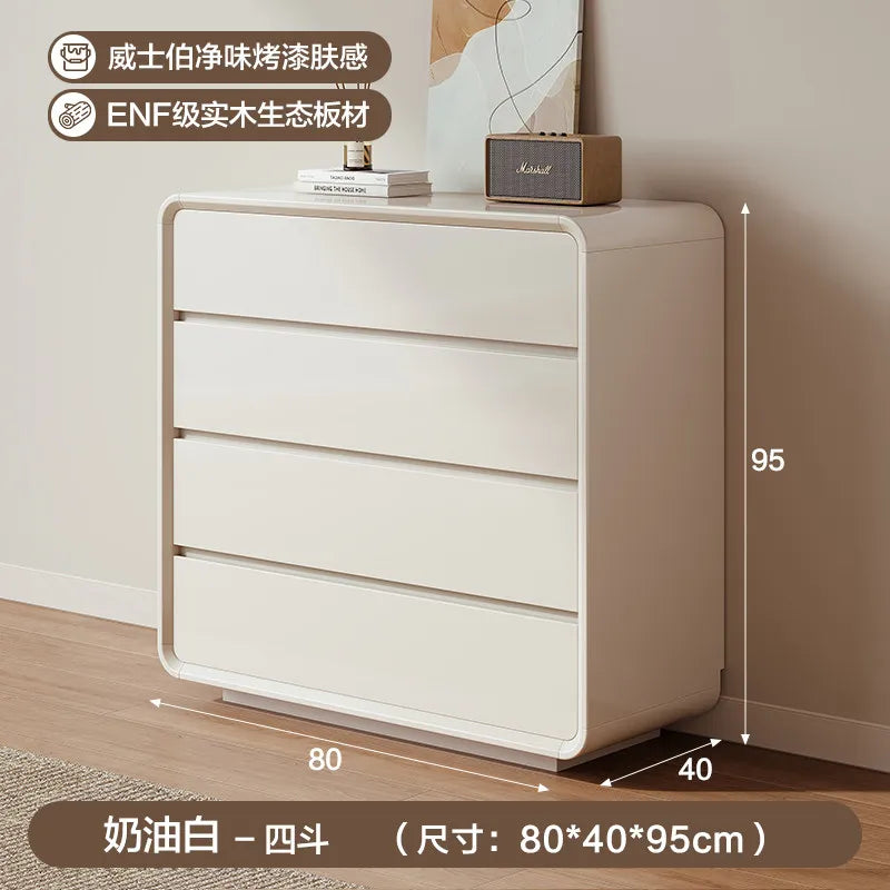 Minimalist Design Cabinet Luxury Office White Drawers Cabinet Hidden Handles Storage Armoire De Rangement House Accessories