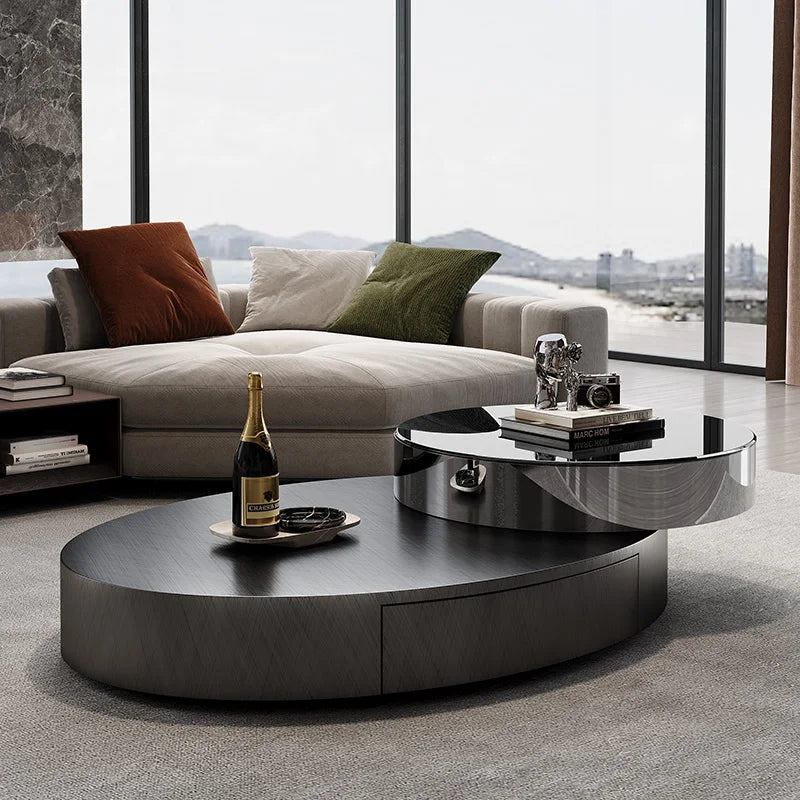 Minimalist Storage Coffee Table Display Floor Living Room Rotate Coffee Table Modern Magazine Meubles De Salon Home Accessories