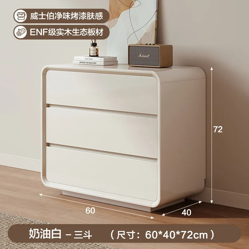 Minimalist Design Cabinet Luxury Office White Drawers Cabinet Hidden Handles Storage Armoire De Rangement House Accessories