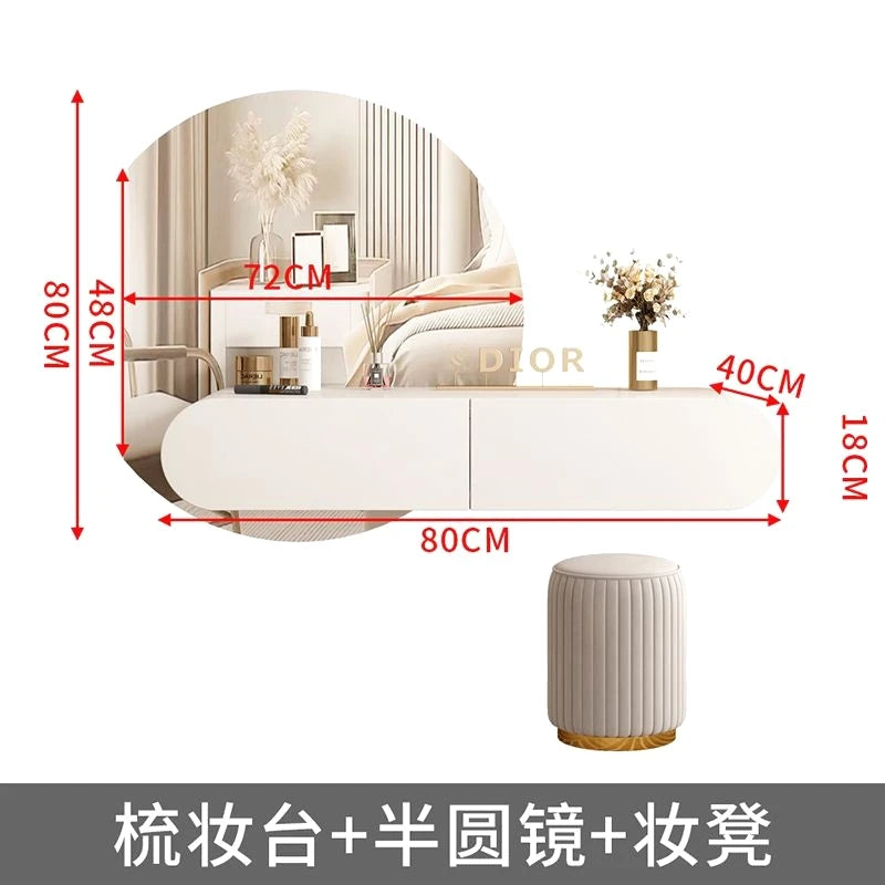 Minimalist White Dressing Table Organizer Cream Closets Organizer Dressing Table Light Luxury Nordic Vestidores Trendy Furniture