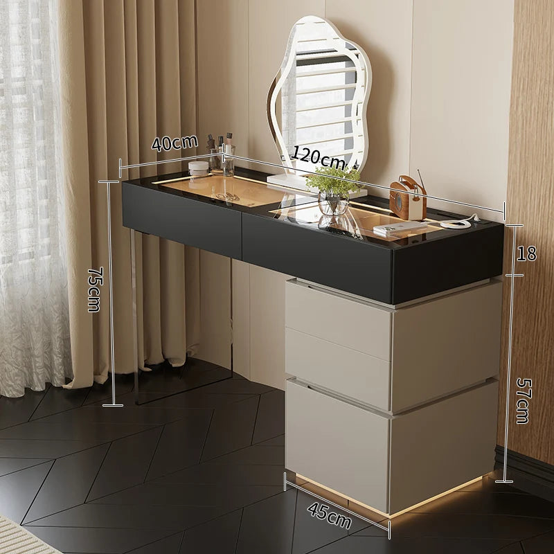 Minimalist Home Dressing Table Womens Luxury Storage Comfortable Dressing Table Modern Mirror Muebles De Dormitorio Furnitures