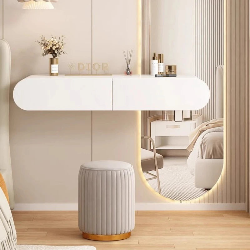 Minimalist White Dressing Table Organizer Cream Closets Organizer Dressing Table Light Luxury Nordic Vestidores Trendy Furniture