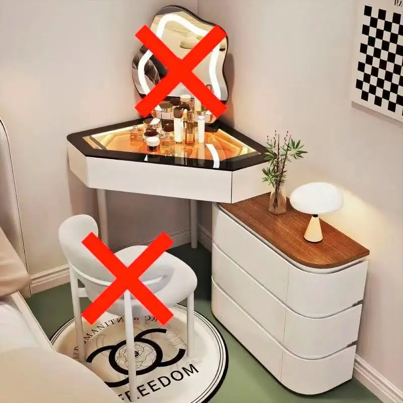 Small Apartment Dresser Bedroom Modern Simple Storage Chest Integrated Minimalist Cream Style Solid Wood Makeup Table