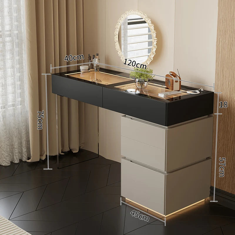Minimalist Home Dressing Table Womens Luxury Storage Comfortable Dressing Table Modern Mirror Muebles De Dormitorio Furnitures
