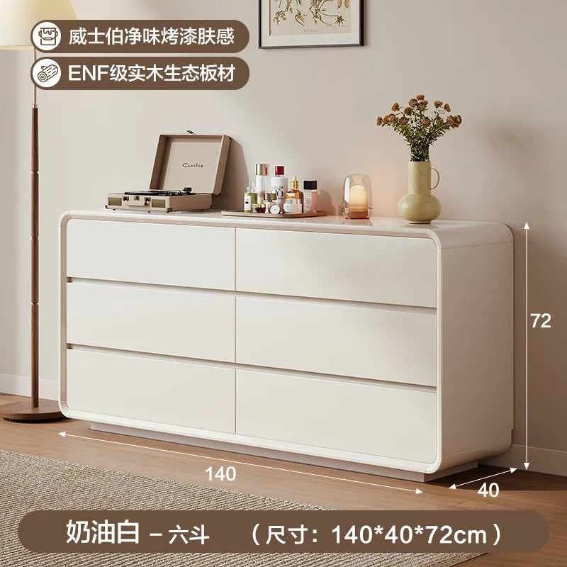 Minimalist Design Cabinet Luxury Office White Drawers Cabinet Hidden Handles Storage Armoire De Rangement House Accessories