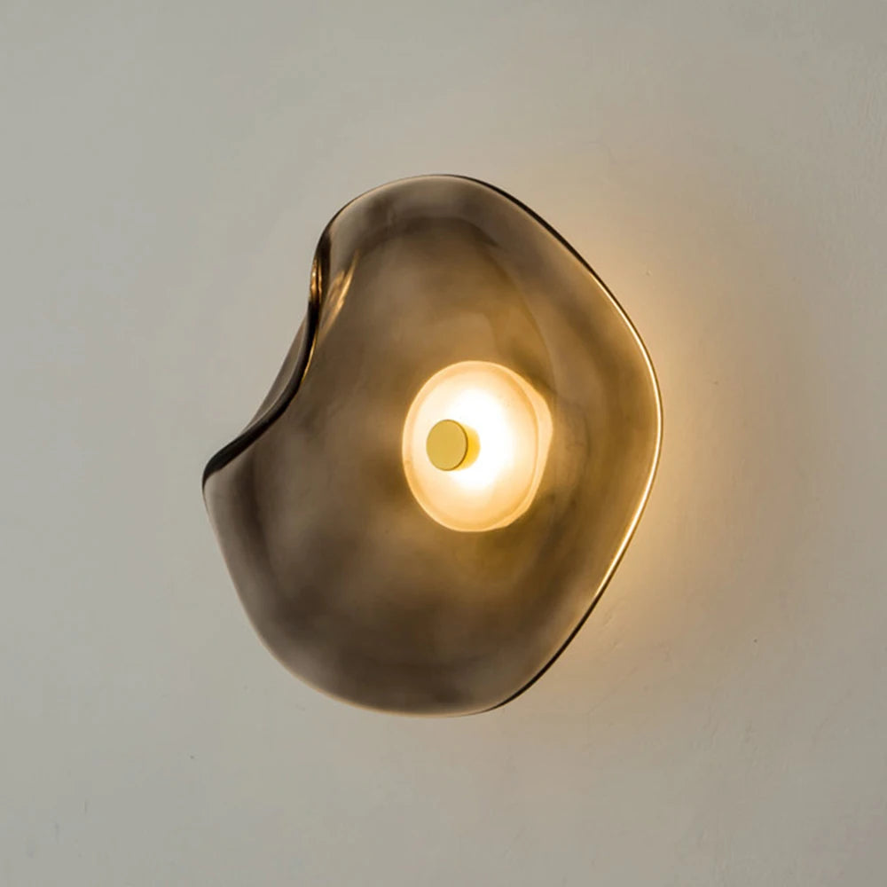 Nordic Postmodern Minimalist Bedroom Living Room Background Decoration Designer Bedside Minimalist Round Wall Lamp