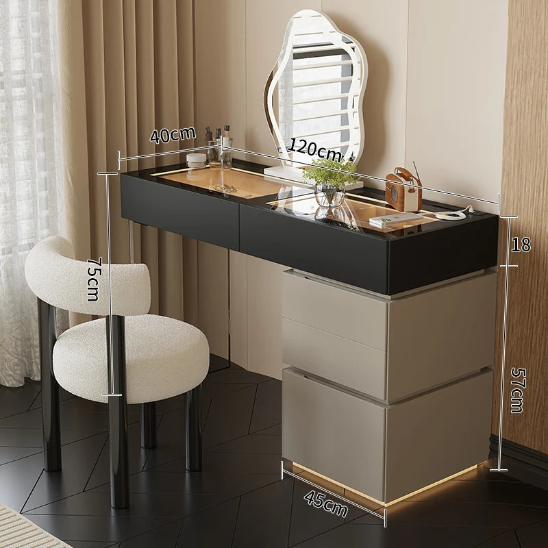 Minimalist Home Dressing Table Womens Luxury Storage Comfortable Dressing Table Modern Mirror Muebles De Dormitorio Furnitures