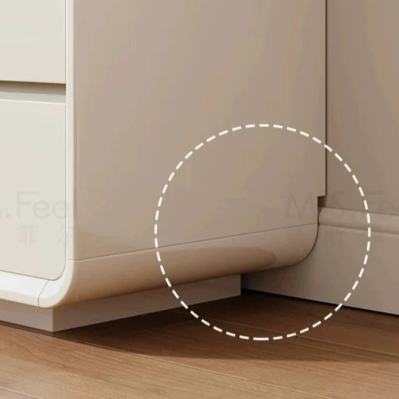 Minimalist Design Cabinet Luxury Office White Drawers Cabinet Hidden Handles Storage Armoire De Rangement House Accessories