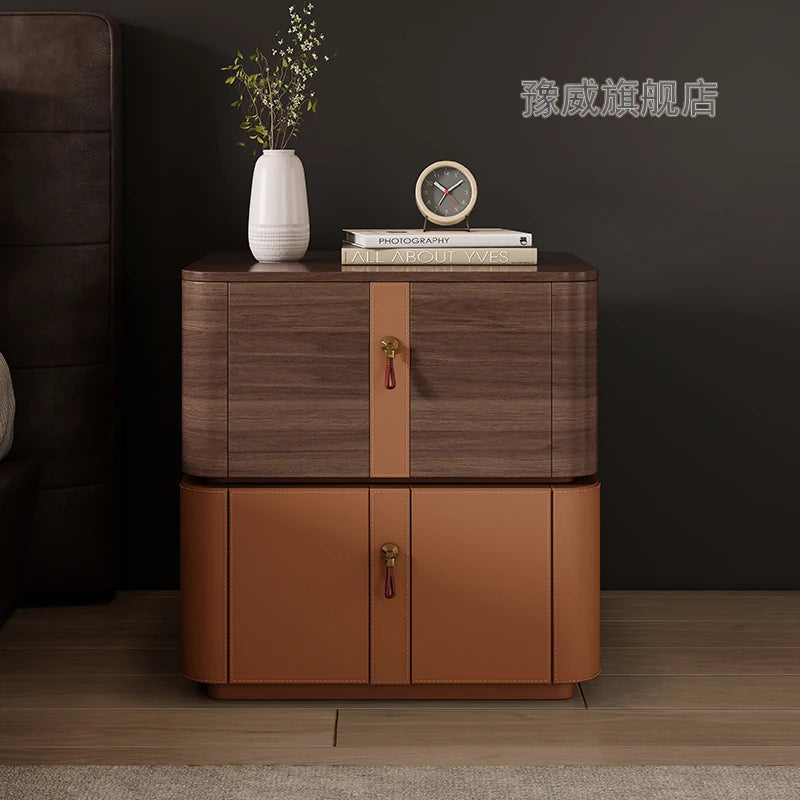Minimalist Aesthetic Nightstand Modern Luxury Beauty Classic Nightstand Nordic Drawer Mesa De Cabeceira Bedroom Furniture