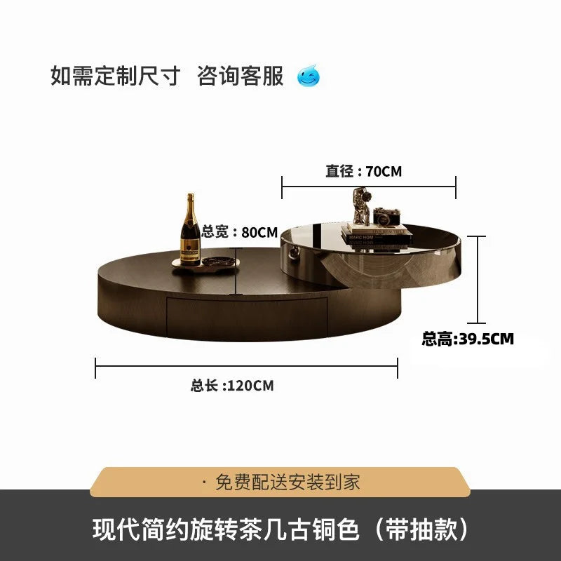 Minimalist Storage Coffee Table Display Floor Living Room Rotate Coffee Table Modern Magazine Meubles De Salon Home Accessories
