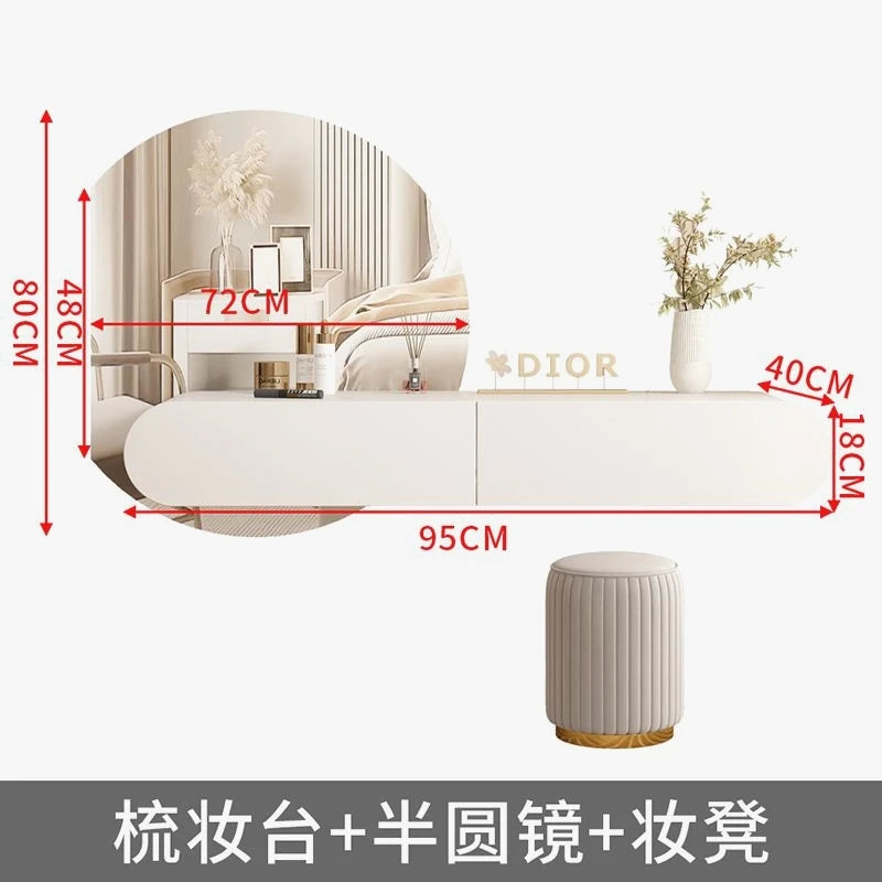 Minimalist White Dressing Table Organizer Cream Closets Organizer Dressing Table Light Luxury Nordic Vestidores Trendy Furniture