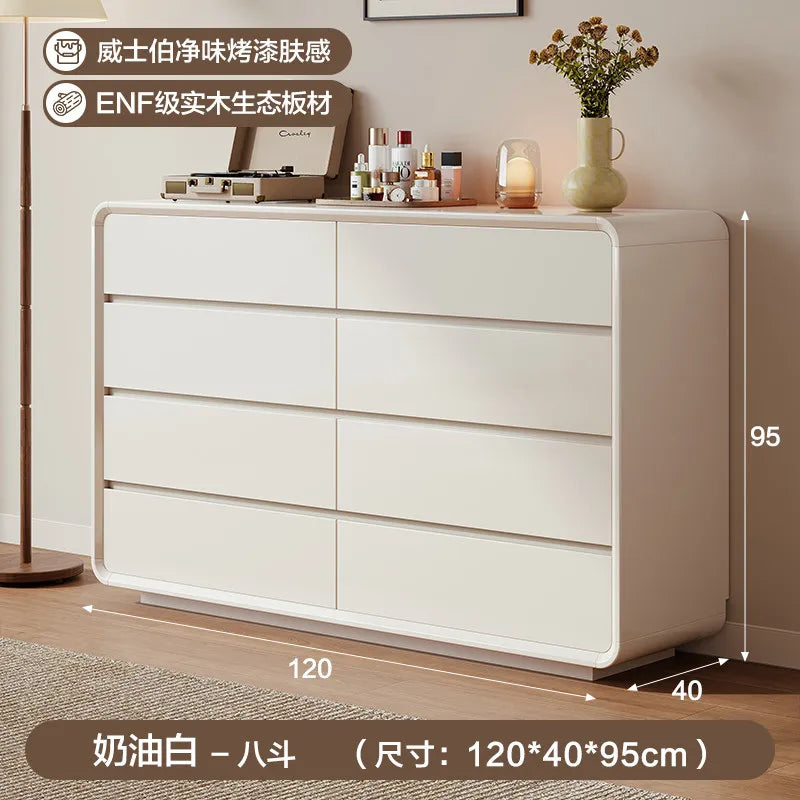 Minimalist Design Cabinet Luxury Office White Drawers Cabinet Hidden Handles Storage Armoire De Rangement House Accessories