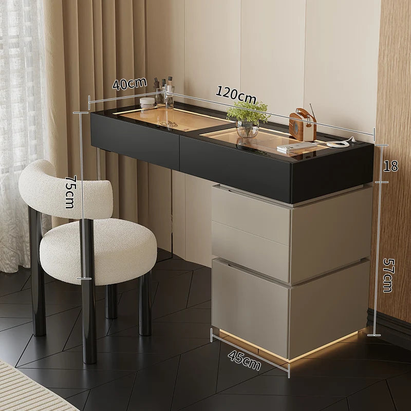 Minimalist Home Dressing Table Womens Luxury Storage Comfortable Dressing Table Modern Mirror Muebles De Dormitorio Furnitures