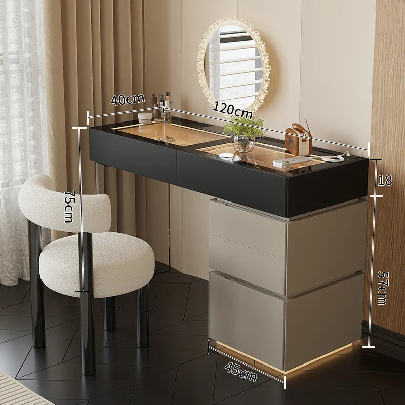 Minimalist Home Dressing Table Womens Luxury Storage Comfortable Dressing Table Modern Mirror Muebles De Dormitorio Furnitures
