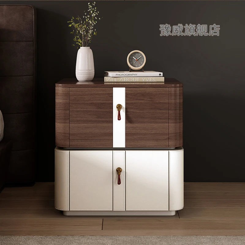 Minimalist Aesthetic Nightstand Modern Luxury Beauty Classic Nightstand Nordic Drawer Mesa De Cabeceira Bedroom Furniture