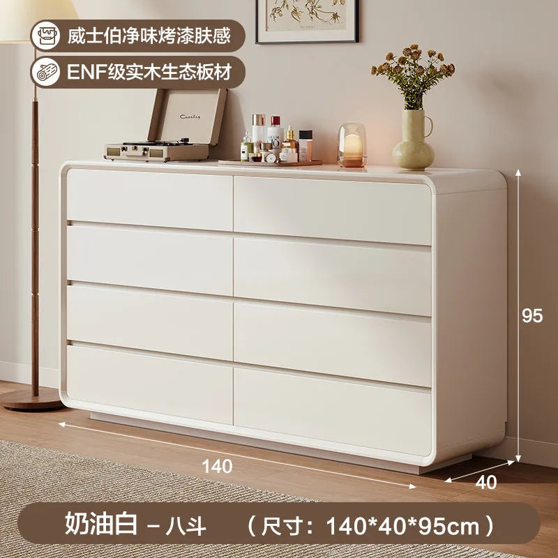 Minimalist Design Cabinet Luxury Office White Drawers Cabinet Hidden Handles Storage Armoire De Rangement House Accessories