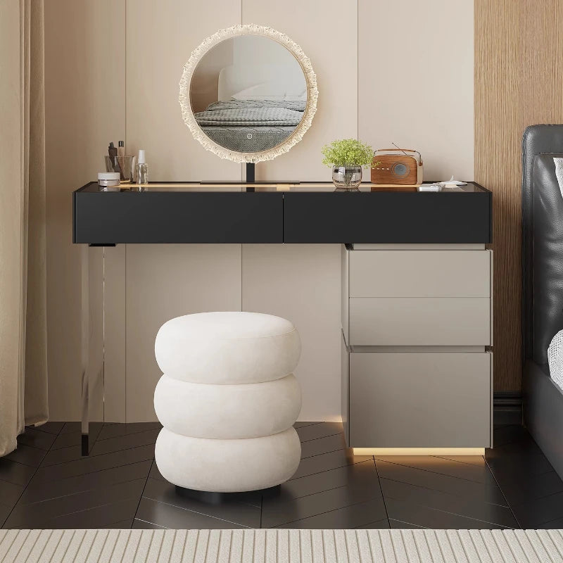 Minimalist Home Dressing Table Womens Luxury Storage Comfortable Dressing Table Modern Mirror Muebles De Dormitorio Furnitures