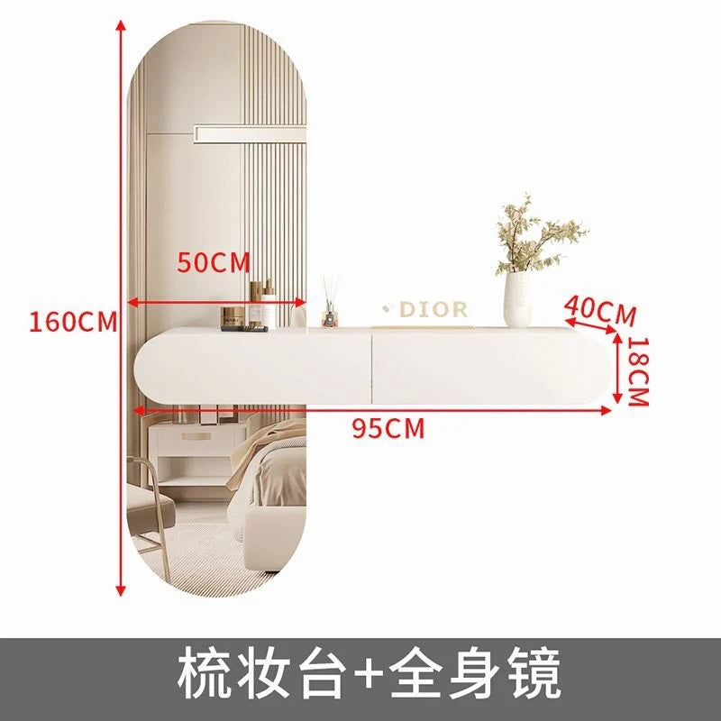 Minimalist White Dressing Table Organizer Cream Closets Organizer Dressing Table Light Luxury Nordic Vestidores Trendy Furniture