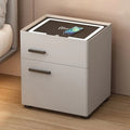 Minimalist Decor Bedside Table Luxury Chic Modern Wooden Chest Storage Charging Side Bed Table Station Interior Room Decoration