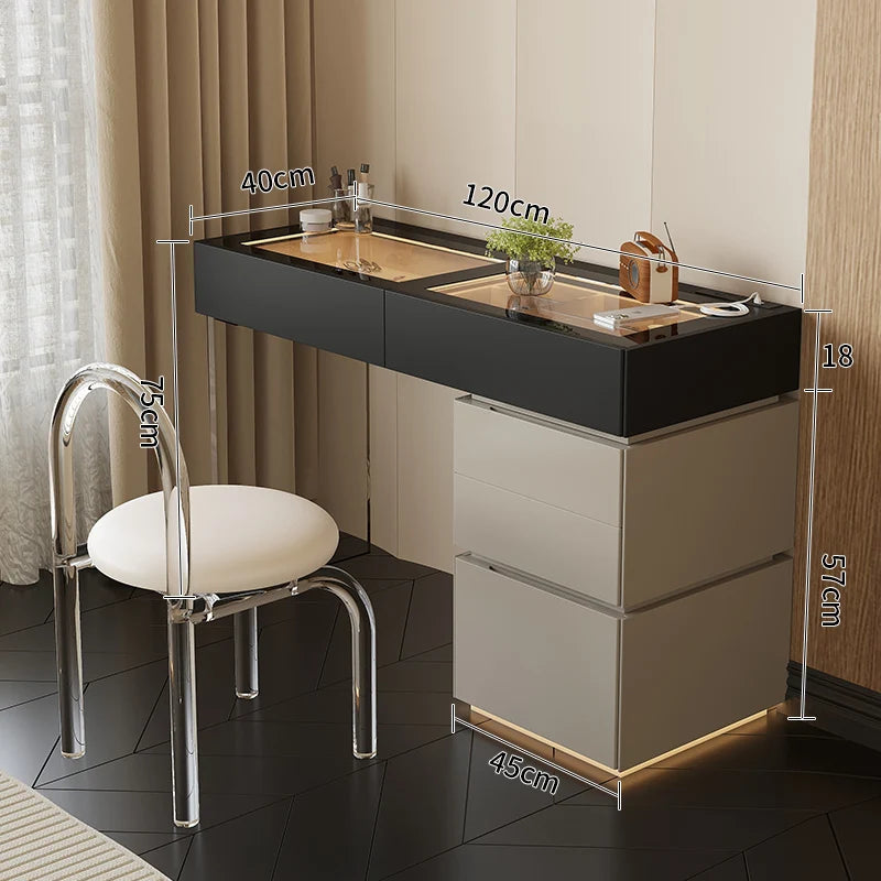 Minimalist Home Dressing Table Womens Luxury Storage Comfortable Dressing Table Modern Mirror Muebles De Dormitorio Furnitures