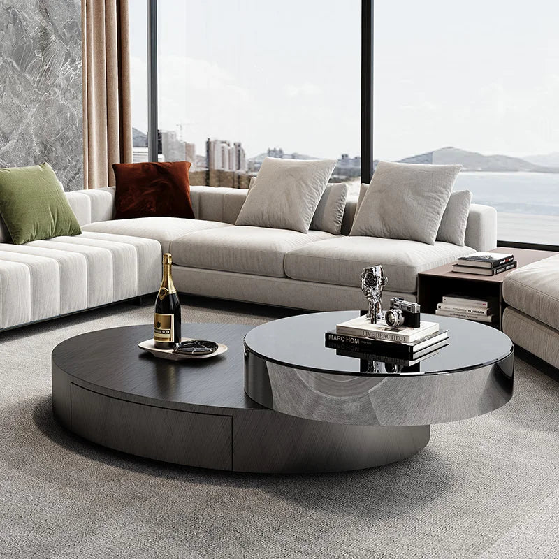 Minimalist Storage Coffee Table Display Floor Living Room Rotate Coffee Table Modern Magazine Meubles De Salon Home Accessories