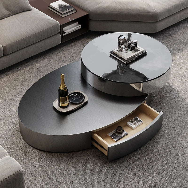 Minimalist Storage Coffee Table Display Floor Living Room Rotate Coffee Table Modern Magazine Meubles De Salon Home Accessories