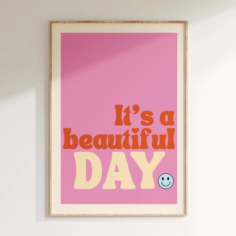 Minimalism Decor Music Posters Pink Colors Love Lyrics Wall Art Canvas Painting Inspired Living Room Home Decor No Frame