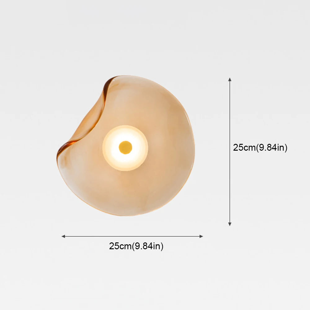 Nordic Postmodern Minimalist Bedroom Living Room Background Decoration Designer Bedside Minimalist Round Wall Lamp
