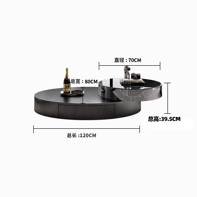 Minimalist Storage Coffee Table Display Floor Living Room Rotate Coffee Table Modern Magazine Meubles De Salon Home Accessories
