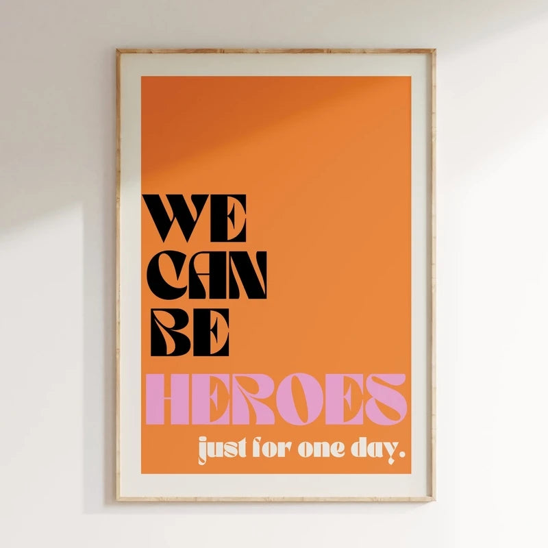 Minimalism Decor Music Posters Pink Colors Love Lyrics Wall Art Canvas Painting Inspired Living Room Home Decor No Frame