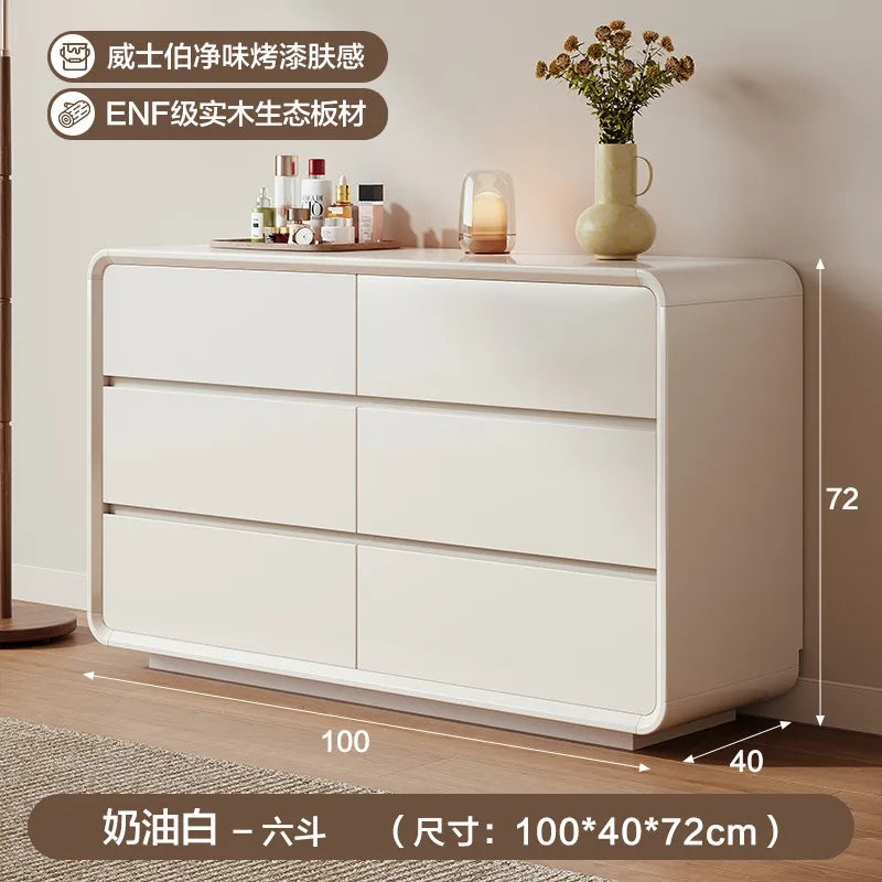 Minimalist Design Cabinet Luxury Office White Drawers Cabinet Hidden Handles Storage Armoire De Rangement House Accessories