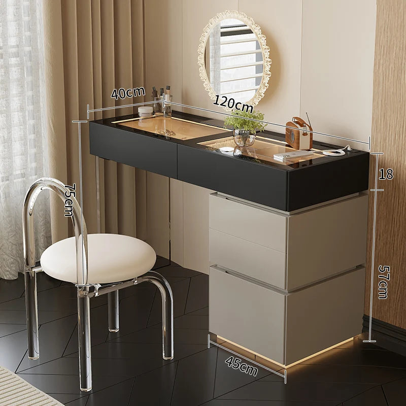 Minimalist Home Dressing Table Womens Luxury Storage Comfortable Dressing Table Modern Mirror Muebles De Dormitorio Furnitures