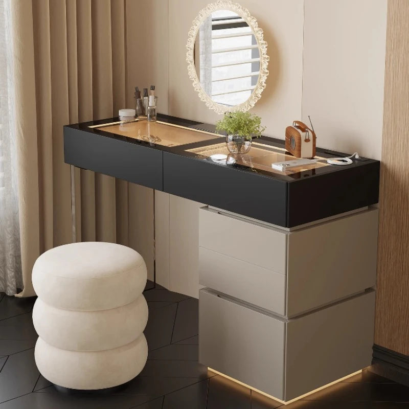 Minimalist Home Dressing Table Womens Luxury Storage Comfortable Dressing Table Modern Mirror Muebles De Dormitorio Furnitures