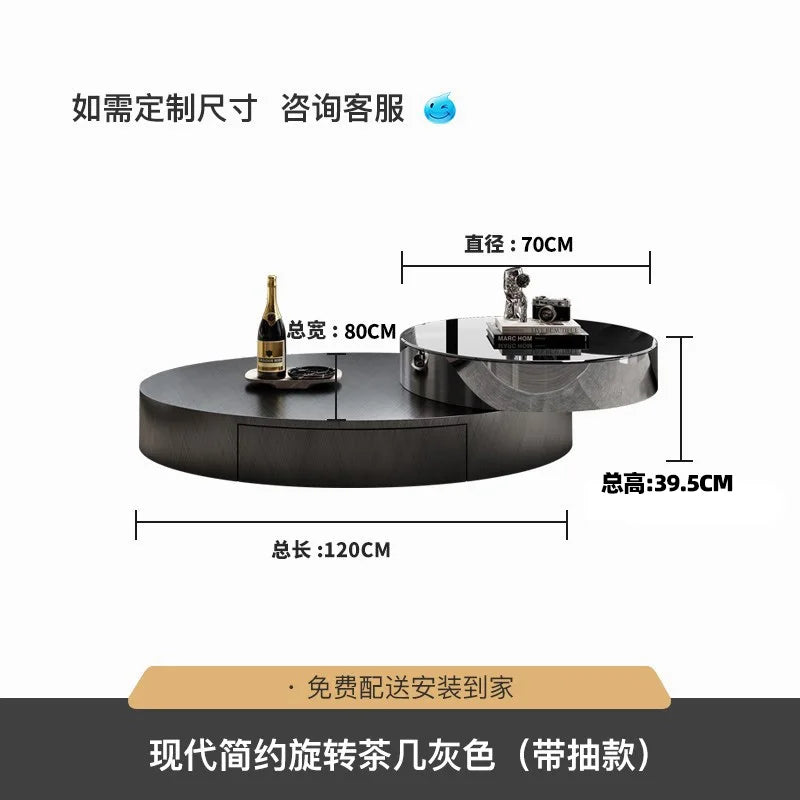 Minimalist Storage Coffee Table Display Floor Living Room Rotate Coffee Table Modern Magazine Meubles De Salon Home Accessories