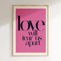 Minimalism Decor Music Posters Pink Colors Love Lyrics Wall Art Canvas Painting Inspired Living Room Home Decor No Frame