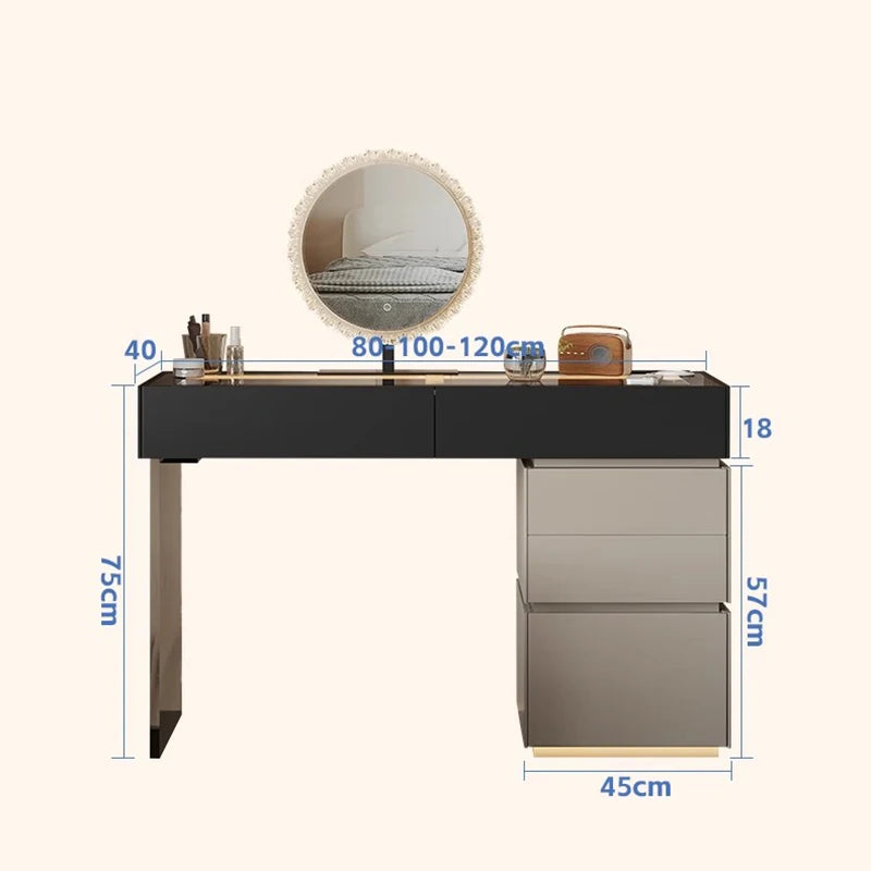 Minimalist Home Dressing Table Womens Luxury Storage Comfortable Dressing Table Modern Mirror Muebles De Dormitorio Furnitures
