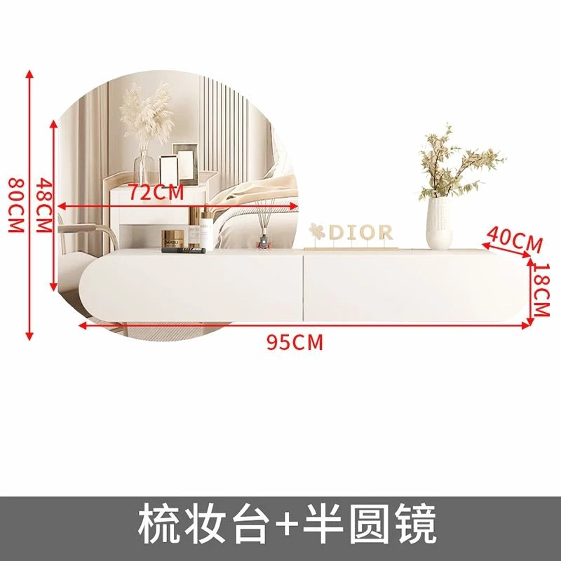 Minimalist White Dressing Table Organizer Cream Closets Organizer Dressing Table Light Luxury Nordic Vestidores Trendy Furniture