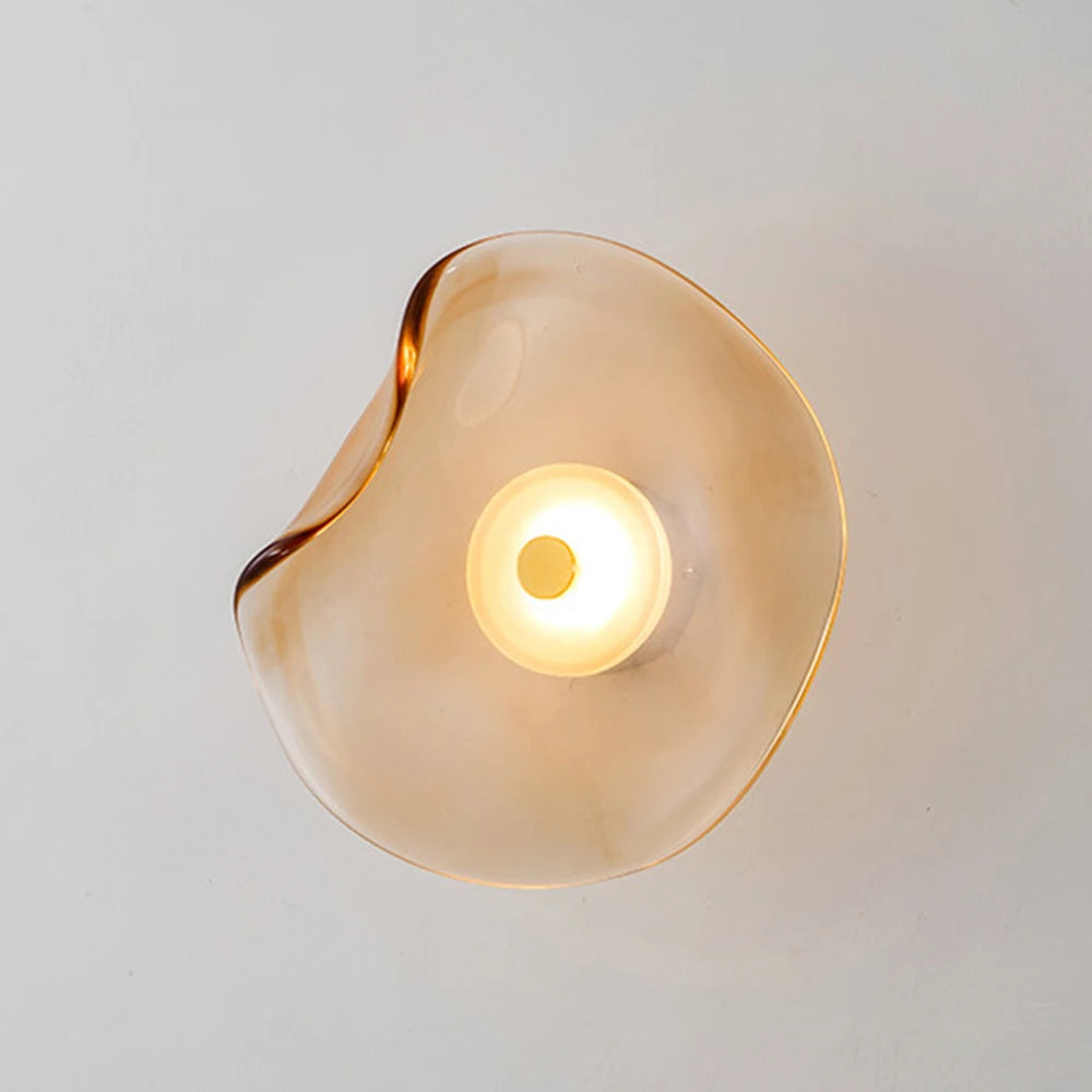 Nordic Postmodern Minimalist Bedroom Living Room Background Decoration Designer Bedside Minimalist Round Wall Lamp