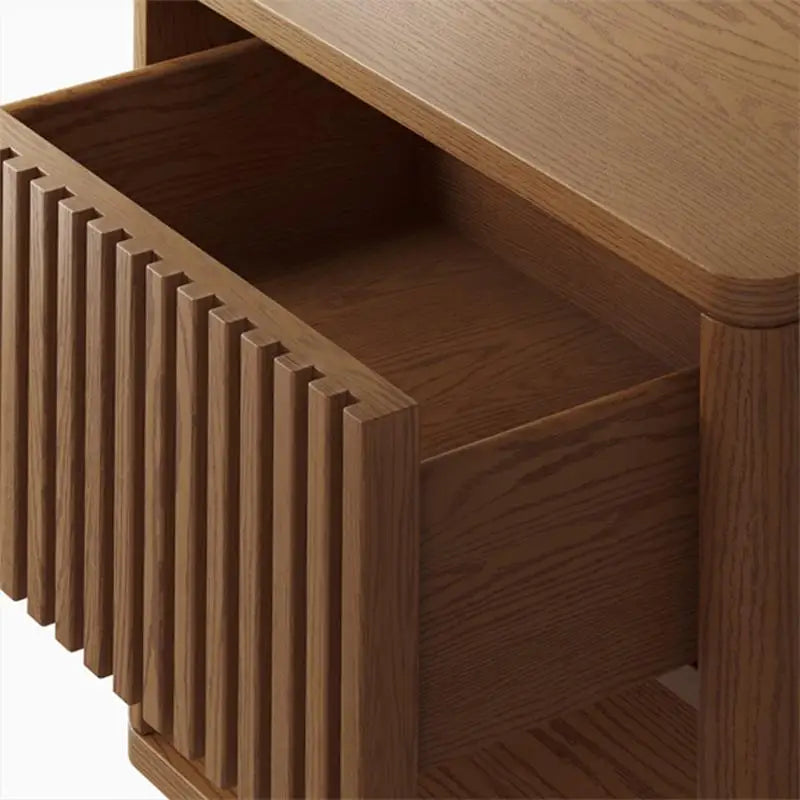 Minimalist Modern Nightstand Wood Simple Aesthetic Trendy Bedside Table Luxury Storage Mesita De Noche Bedroom Furniture