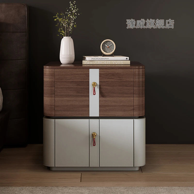Minimalist Aesthetic Nightstand Modern Luxury Beauty Classic Nightstand Nordic Drawer Mesa De Cabeceira Bedroom Furniture