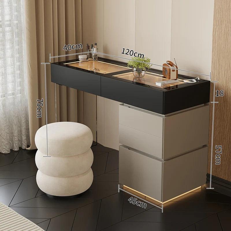 Minimalist Home Dressing Table Womens Luxury Storage Comfortable Dressing Table Modern Mirror Muebles De Dormitorio Furnitures