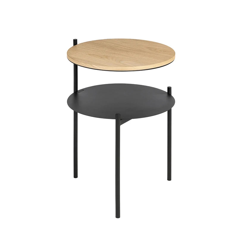Minimalist Sofa Side Table Double-Layer Living Room Tea Table Simple Storage Rack Bedside Mini Desk for Bedroom Home Decor
