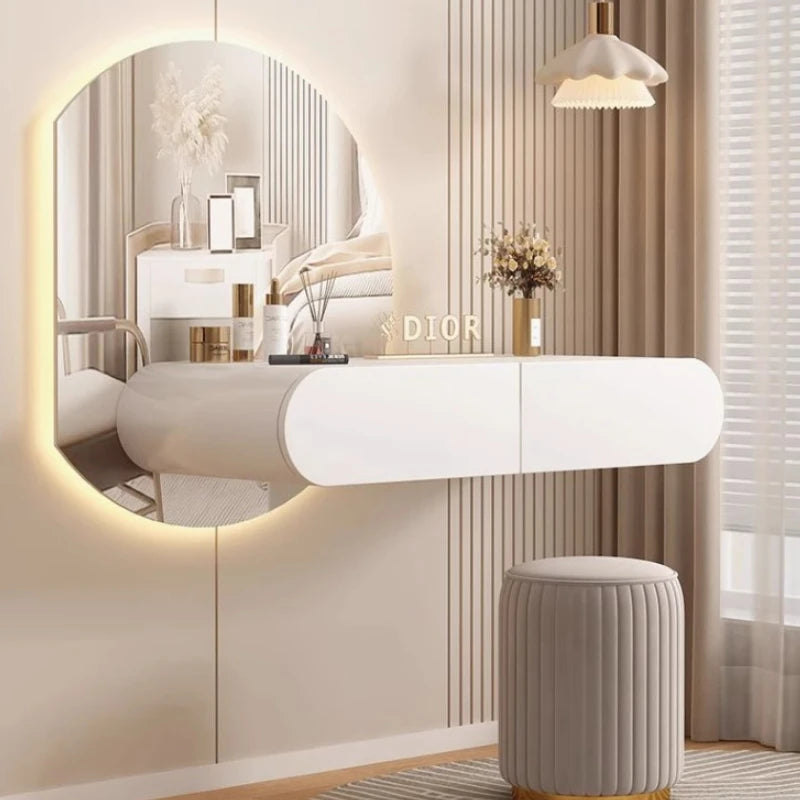 Minimalist White Dressing Table Organizer Cream Closets Organizer Dressing Table Light Luxury Nordic Vestidores Trendy Furniture