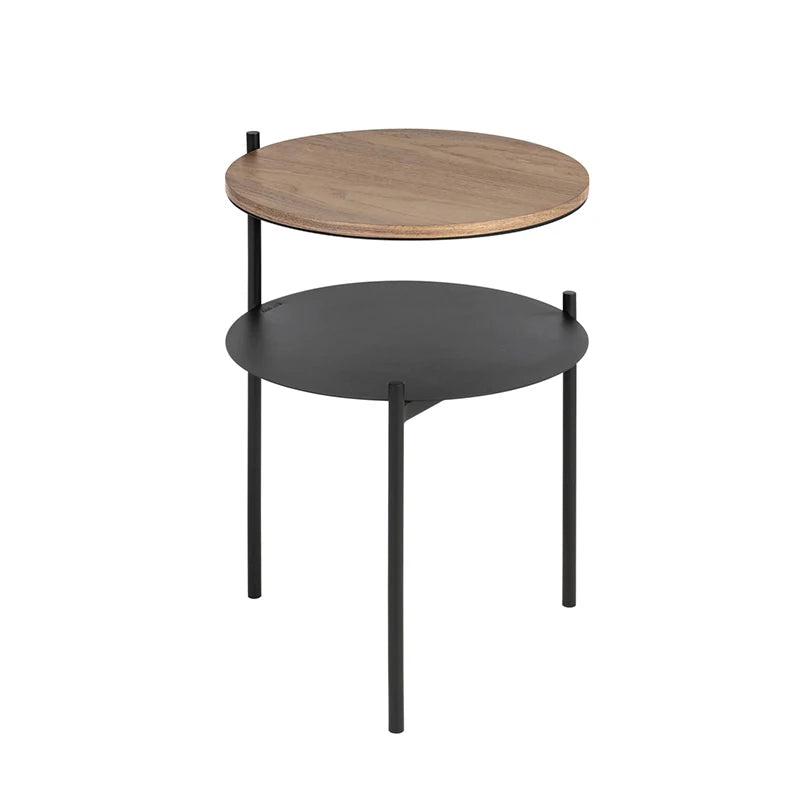 Minimalist Sofa Side Table Double-Layer Living Room Tea Table Simple Storage Rack Bedside Mini Desk for Bedroom Home Decor