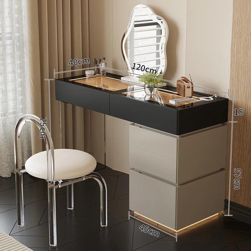 Minimalist Home Dressing Table Womens Luxury Storage Comfortable Dressing Table Modern Mirror Muebles De Dormitorio Furnitures