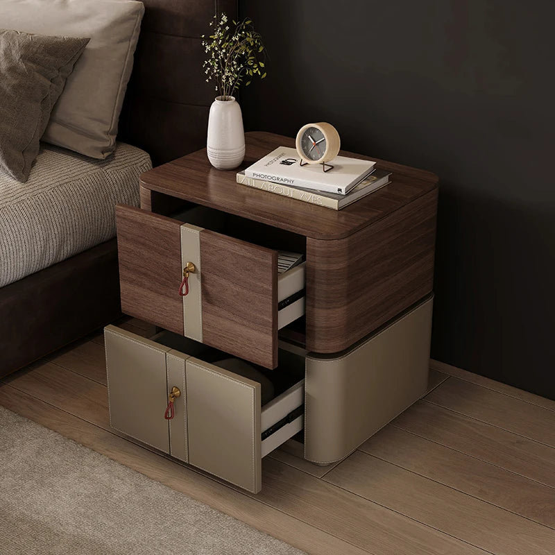 Minimalist Aesthetic Nightstand Modern Luxury Beauty Classic Nightstand Nordic Drawer Mesa De Cabeceira Bedroom Furniture